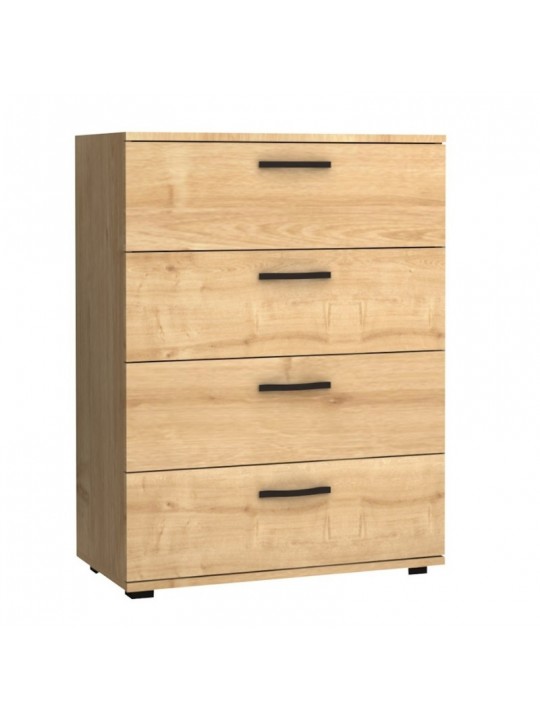 Συρταριέρα Velika Megapap χρώμα φυσικό οξιάς 73x44x96εκ.