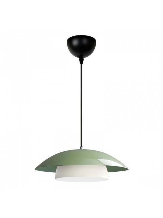 Φωτιστικό οροφής Eliora Megapap E27 μεταλλικό μονόφωτο χρώμα μέντα Ø36x100εκ.