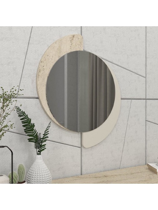 Καθρέπτης τοίχου Sevilla Μegapap χρώμα sandstone - travertine 59,2x2,2x69εκ.