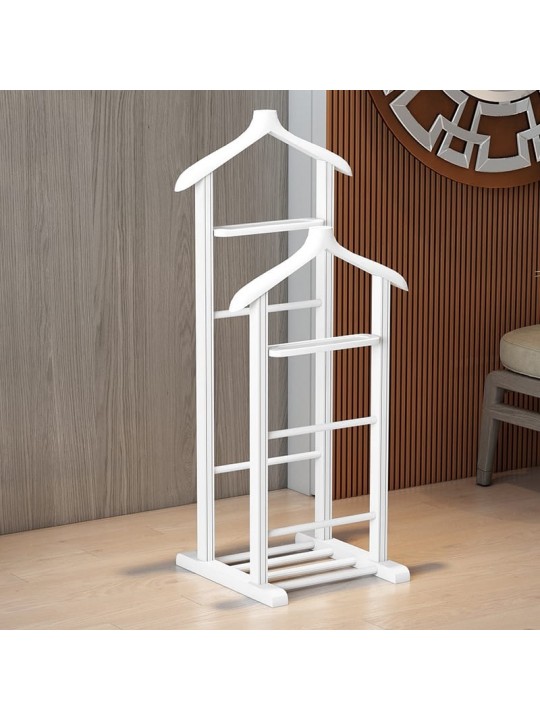 Επιδαπέδια κρεμάστρα Beta II Megapap ξύλινη χρώμα λευκό 48x35x120εκ.