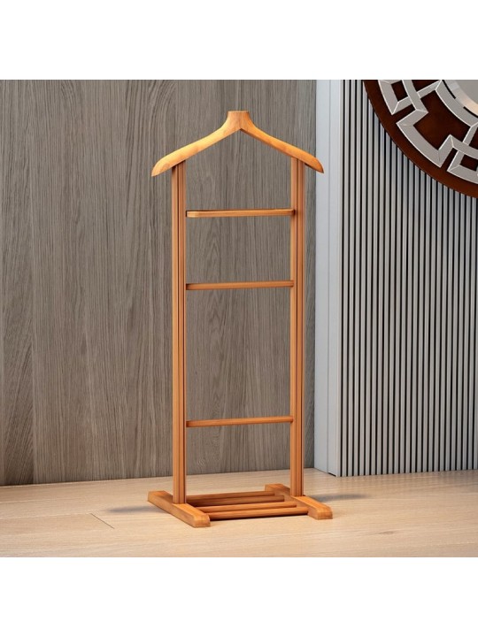 Επιδαπέδια κρεμάστρα Beta Megapap ξύλινη χρώμα φυσικό 48x35x120εκ.