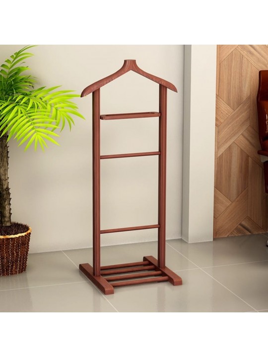 Επιδαπέδια κρεμάστρα Beta Megapap ξύλινη χρώμα καρυδί 48x35x120εκ.