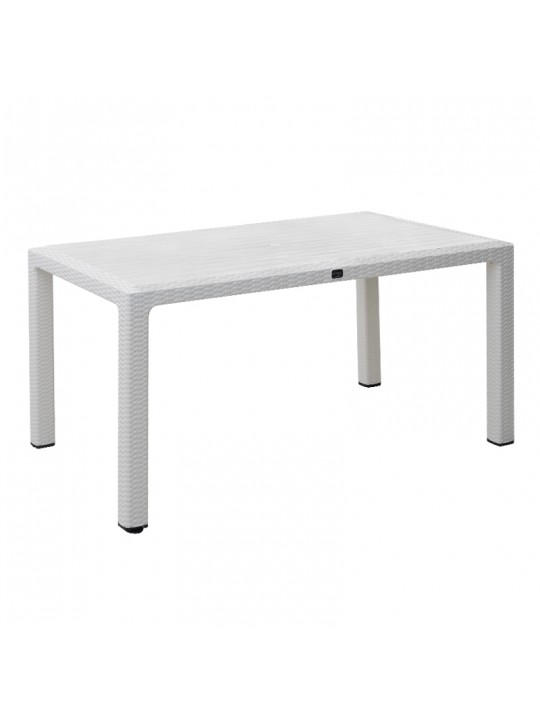 Τραπέζι πολυπροπυλενίου Kalan Megapap χρώμα λευκό 150x90x75εκ.