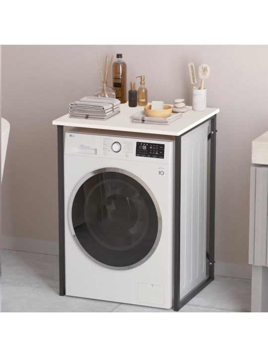 Έπιπλο πλυντηρίου Doyle Megapap χρώμα λευκό 67x60x92,8εκ.