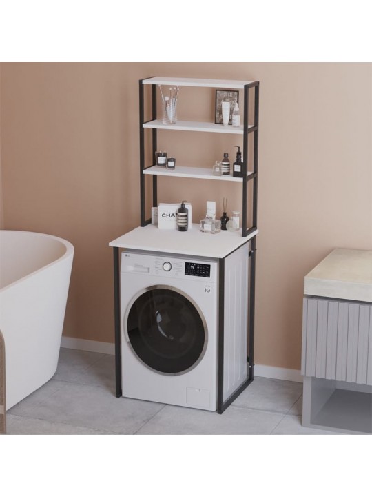 Έπιπλο πλυντηρίου Bobby Megapap χρώμα λευκό 67x60x178εκ.