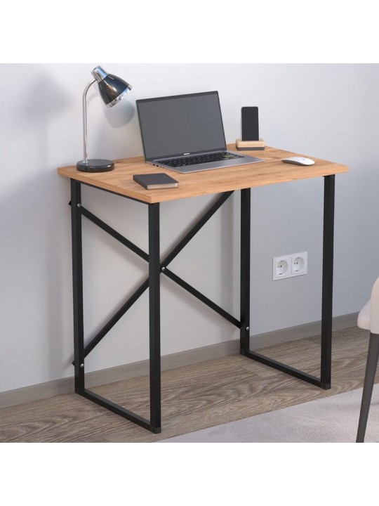 Γραφείο εργασίας Verne Megapap χρώμα pine oak 75x52x73,8εκ.