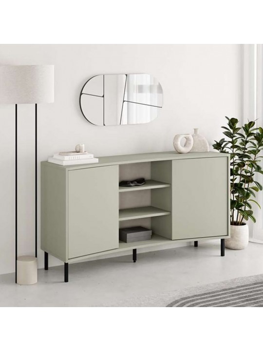 Μπουφές Frem Megapap χρώμα ash green 150x40x81εκ.