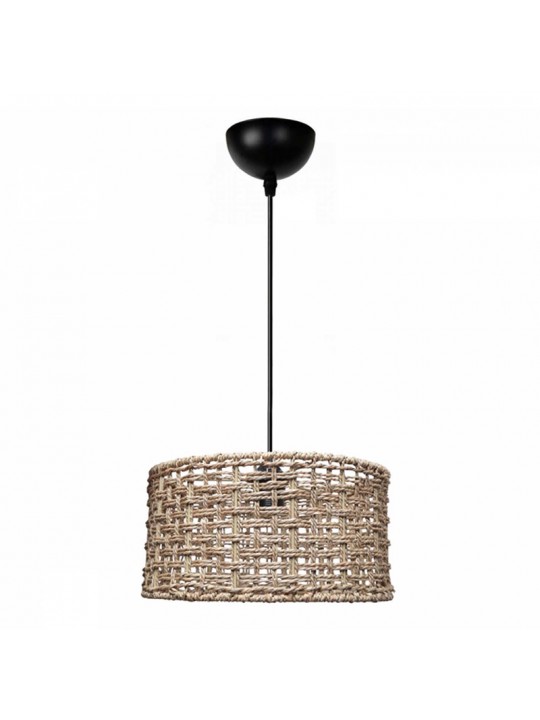 Φωτιστικό οροφής Montela Megapap E27 από σχοινί μονόφωτο χρώμα φυσικό Ø30x70εκ.
