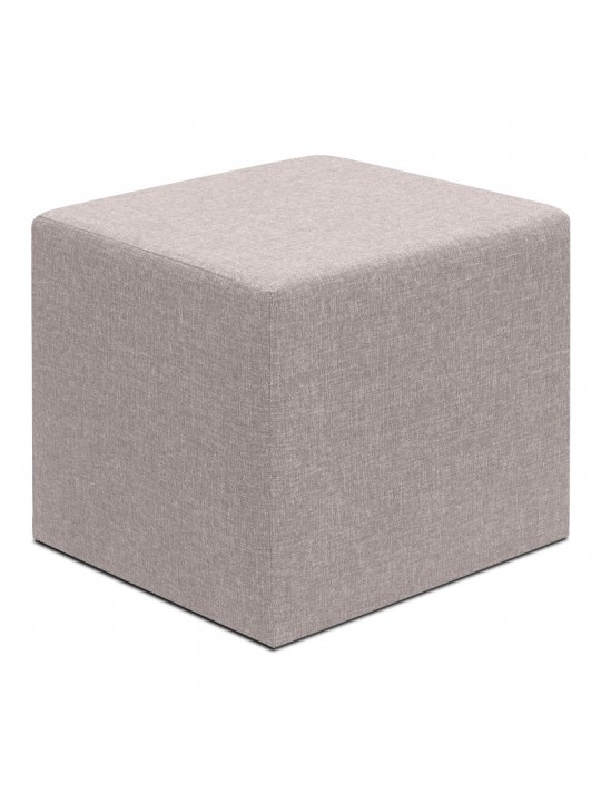 Σκαμπώ Linda Megapap υφασμάτινο χρώμα μπεζ 40x40x40εκ.