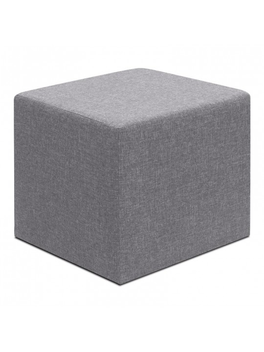 Σκαμπώ Linda Megapap υφασμάτινο χρώμα γκρι 40x40x40εκ.