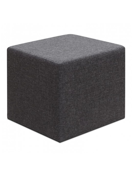 Σκαμπώ Linda Megapap υφασμάτινο χρώμα ανθρακί 40x40x40εκ.