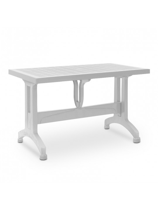 Τραπέζι πολυπροπυλενίου Callan Megapap χρώμα λευκό 140x80x73εκ.