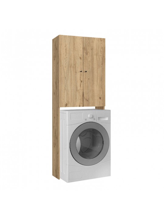 Έπιπλο πλυντηρίου Romme Megapap χρώμα sepet oak 65x27,1x180εκ.