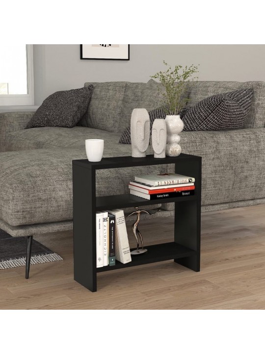 Τραπεζάκι βοηθητικό Silvanus Megapap χρώμα μαύρο 51x17,5x49εκ.