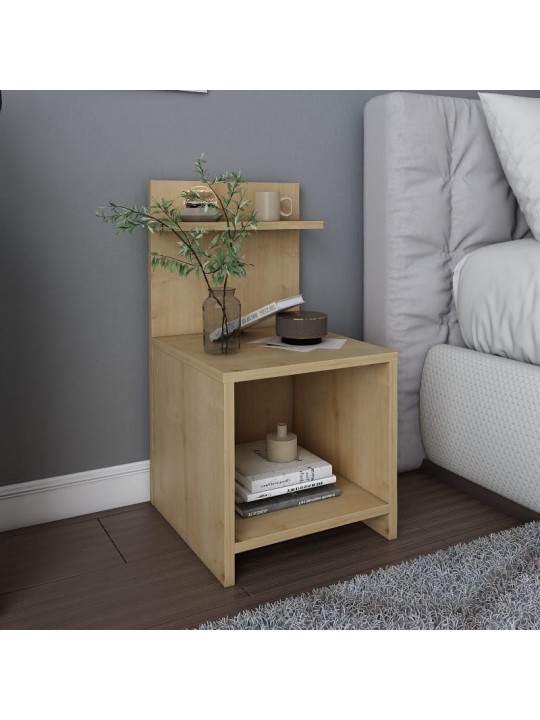 Κομοδίνο Ulman Megapap χρώμα sapphire oak 35x37x72εκ.