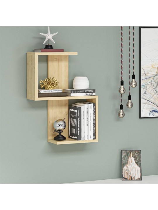 Ραφιέρα τοίχου Octa Megapap χρώμα sapphire oak 45x16,4x60εκ.