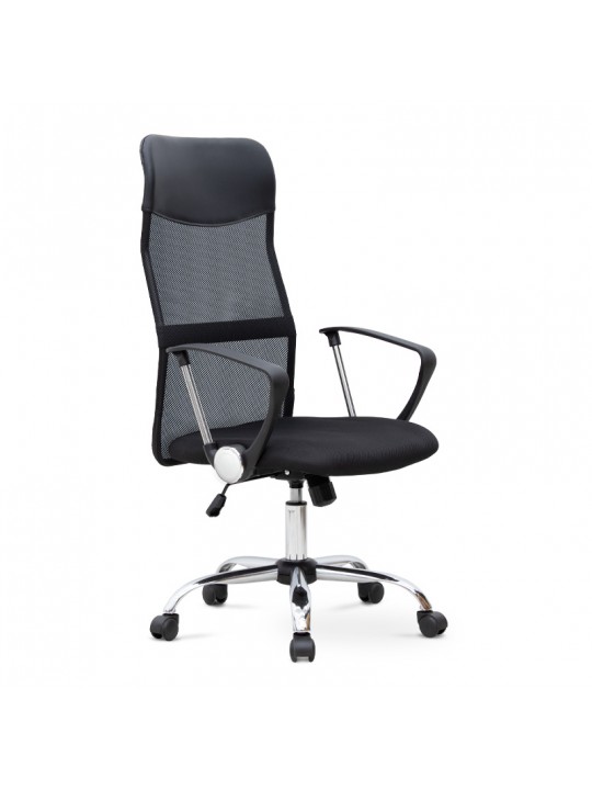 Καρέκλα γραφείου Marco Megapap με ύφασμα Mesh χρώμα μαύρο 62x59x110/120εκ.