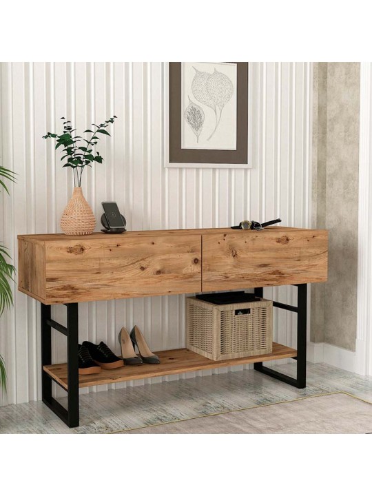 Κονσόλα Aron Megapap χρώμα atlantic pine 138,8x41x75,7εκ.