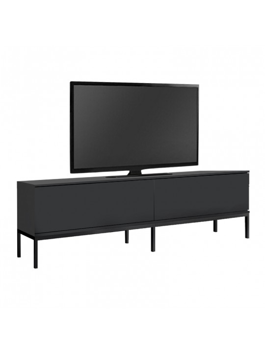 Έπιπλο τηλεόρασης Lord Megapap χρώμα μαύρο 180x30x47εκ.