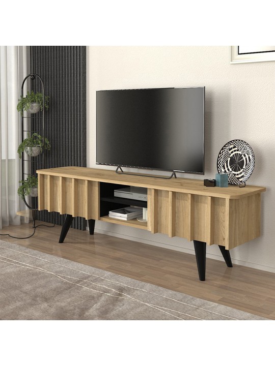 Έπιπλο τηλεόρασης Gemma Megapap χρώμα sepet oak 150x35x46,7εκ.