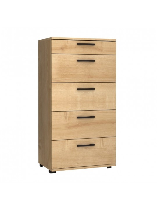 Συρταριέρα Helia Megapap χρώμα φυσικό οξιάς 60x44x108εκ.