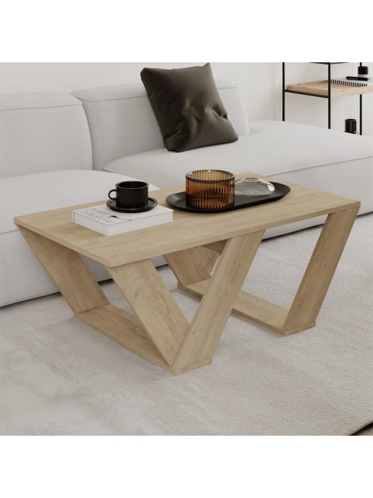 Τραπεζάκι σαλονιού Pipra Megapap χρώμα sapphire oak 110x60x40εκ.