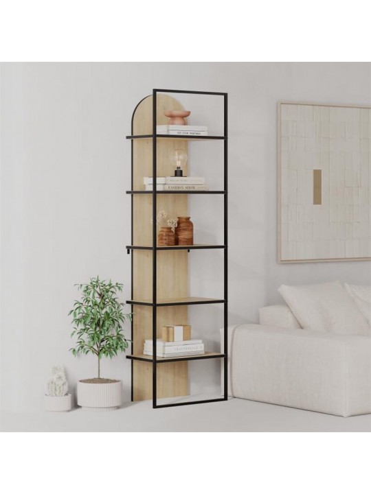 Βιβλιοθήκη Archy Megapap χρώμα sapphire oak 53x31,7x180εκ.