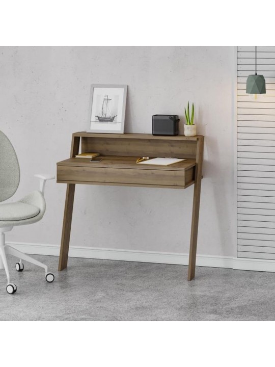 Γραφείο εργασίας Cowork Megapap χρώμα ανοιχτό καρυδί 94x50x91εκ.