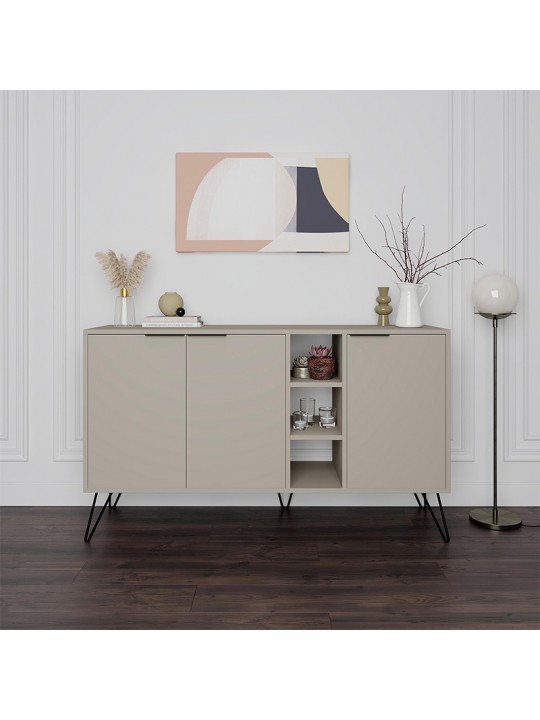 Μπουφές Clara Megapap χρώμα sandstone 142x35,6x83εκ.