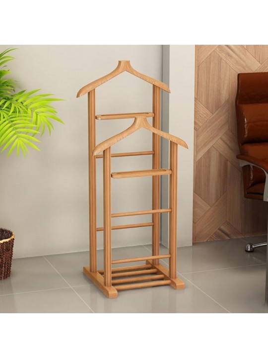 Επιδαπέδια κρεμάστρα Beta II Megapap ξύλινη χρώμα φυσικό 48x35x120εκ.