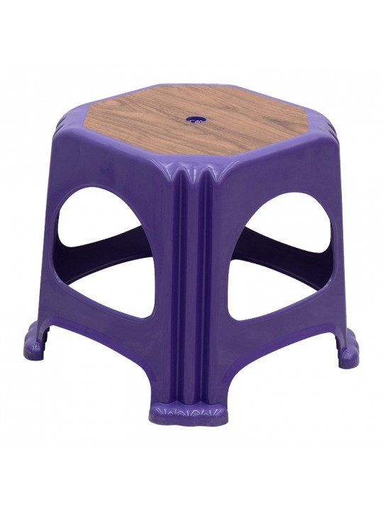 Σκαμπώ πολυπροπυλενίου στοιβαζόμενο Desia Megapap χρώμα μωβ 35x35x32εκ.