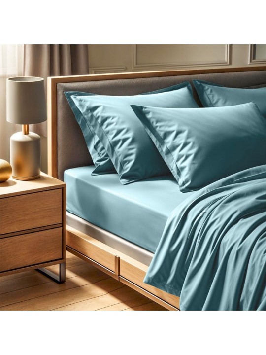 Σεντόνι Tonne Cotton Box Διπλό (240x260) χρώμα μέντα