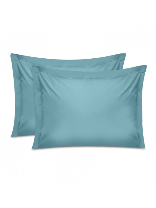 Μαξιλαροθήκες ύπνου Tonne Cotton Box Σετ 2 τμχ χρώμα μέντα 50x70+5εκ.