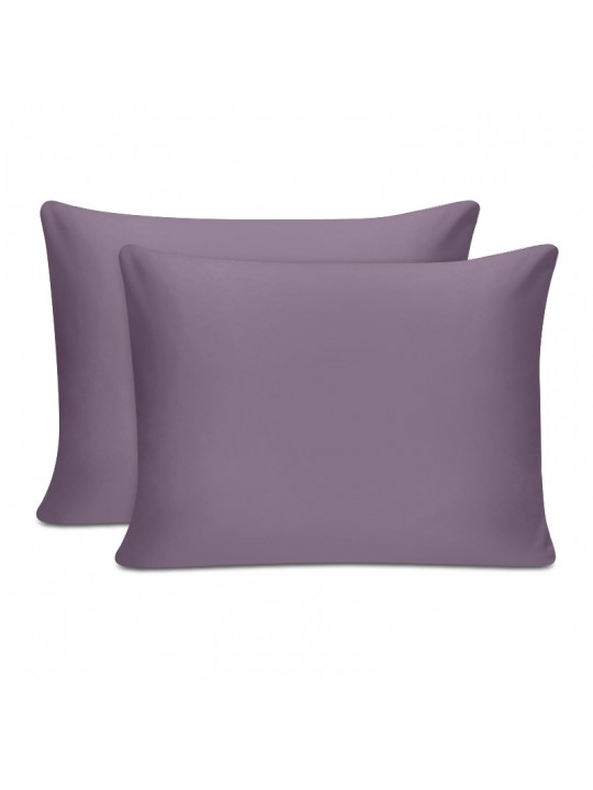 Μαξιλαροθήκες ύπνου Tonne Cotton Box Σετ 2 τμχ χρώμα dusty rose 50x80εκ.