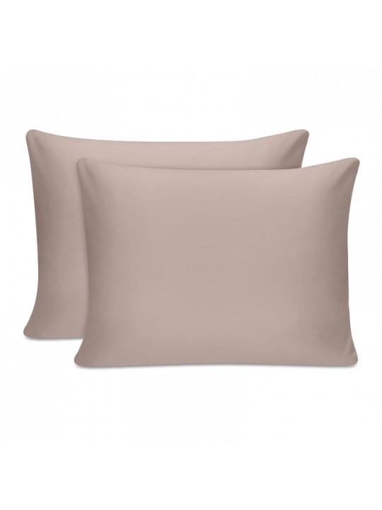 Μαξιλαροθήκες ύπνου Tonne Cotton Box Σετ 2 τμχ χρώμα μπεζ 50x70εκ.