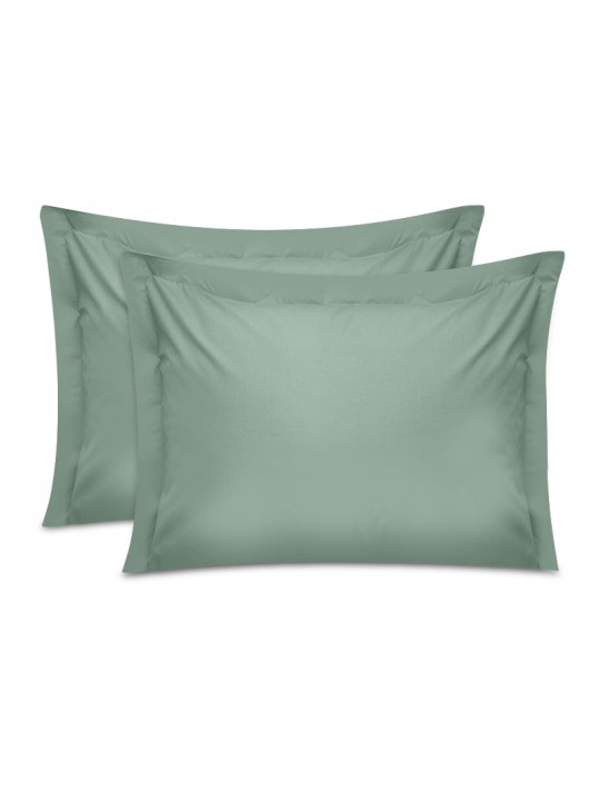 Μαξιλαροθήκες ύπνου Tonne Cotton Box Σετ 2 τμχ χρώμα πράσινο 50x80+5εκ.