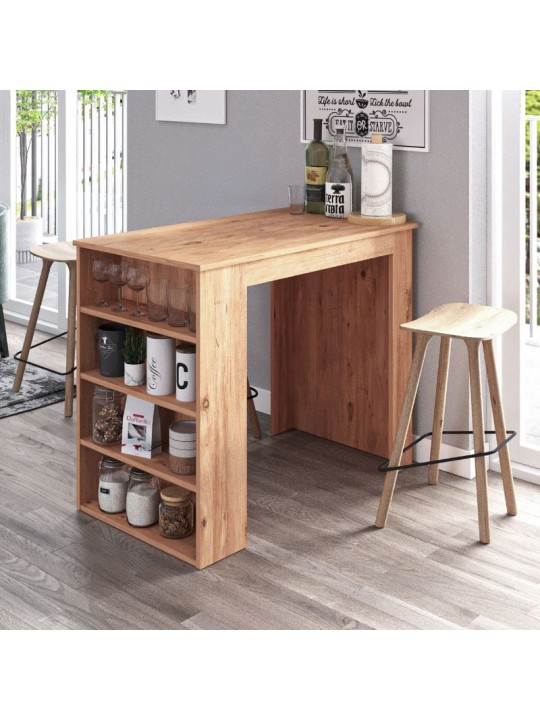 Τραπέζι μπαρ Toska Megapap χρώμα pine oak 112,2x64x91,8εκ.