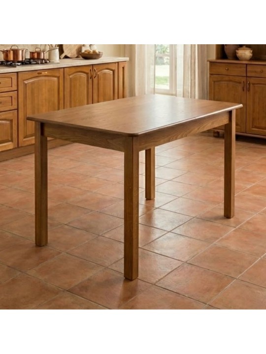 Τραπέζι Bergen Megapap μασίφ ξύλο-MDF επεκτεινόμενο χρώμα καρυδί 120/150x68x77εκ.