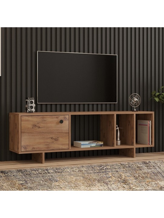 Έπιπλο τηλεόρασης Folsom Megapap χρώμα atlantic pine 140x29,9x45εκ.