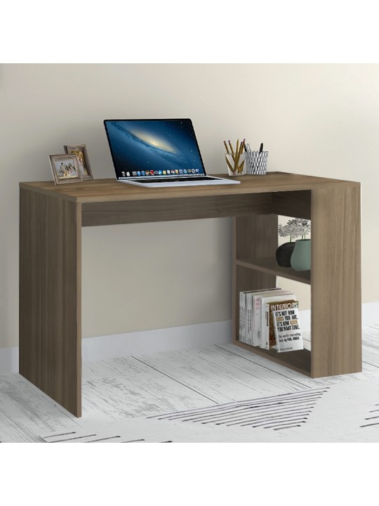 Γραφείο εργασίας Mikro Megapap χρώμα καρυδί 120x60x75εκ.