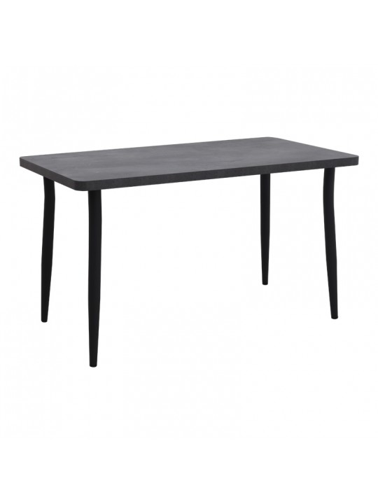 Τραπέζι Levico Megapap Mdf - μεταλλικό χρώμα σκούρο γκρι σκυροδέματος 120x70x75εκ.