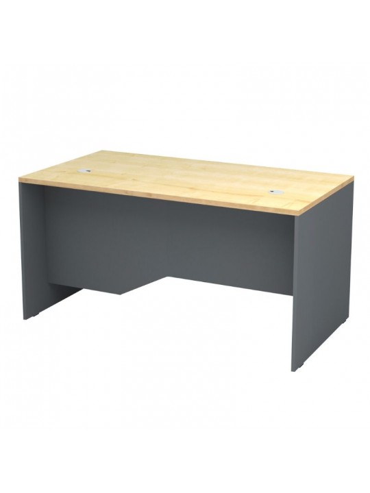 Γραφείο επαγγελματικό Venturo Megapap χρώμα ανθρακί - φυσικό οξιάς 150x80x75εκ.