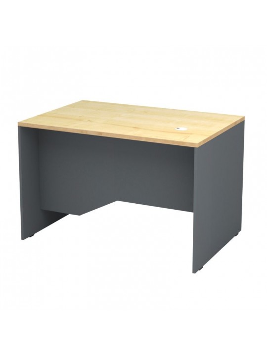 Γραφείο επαγγελματικό Venturo Megapap χρώμα ανθρακί - φυσικό οξιάς 120x80x75εκ.