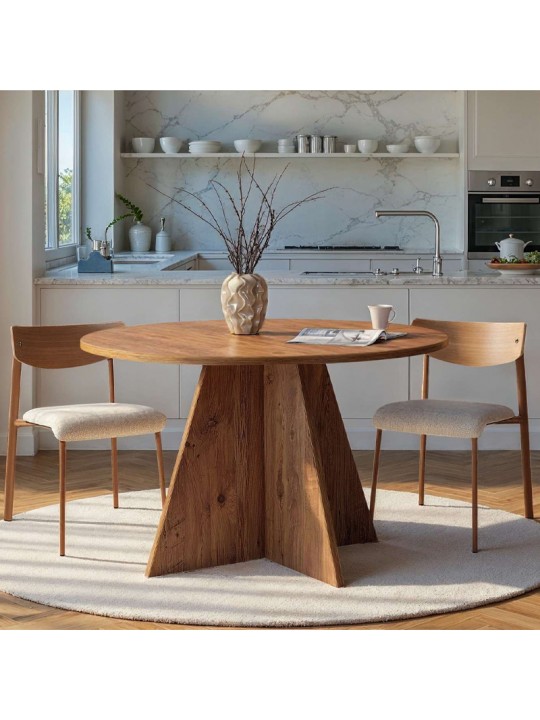 Τραπέζι Virela Megapap χρώμα atlantic pine Ø120x75εκ.