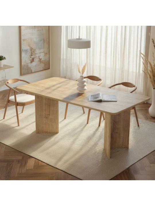 Τραπέζι Linza Megapap χρώμα honey oak 180x90x75εκ.