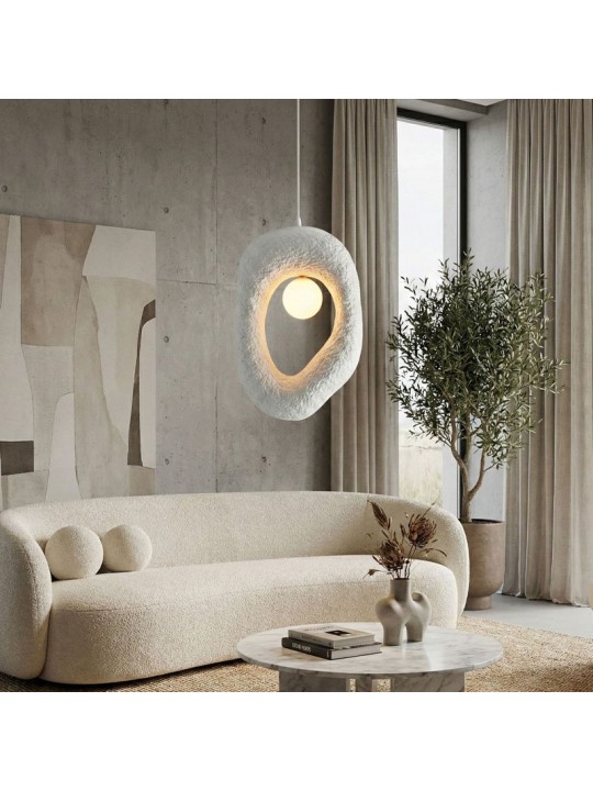 Φωτιστικό οροφής Zoga Megapap G9 fiberglass μονόφωτο χρώμα λευκό 30x12x90εκ.