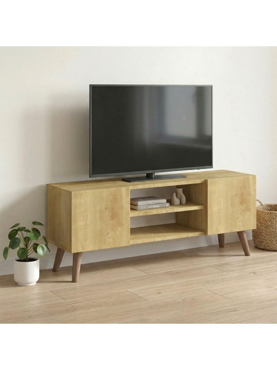 Έπιπλο τηλεόρασης Etna Megapap χρώμα sapphire oak 120x30x45εκ.