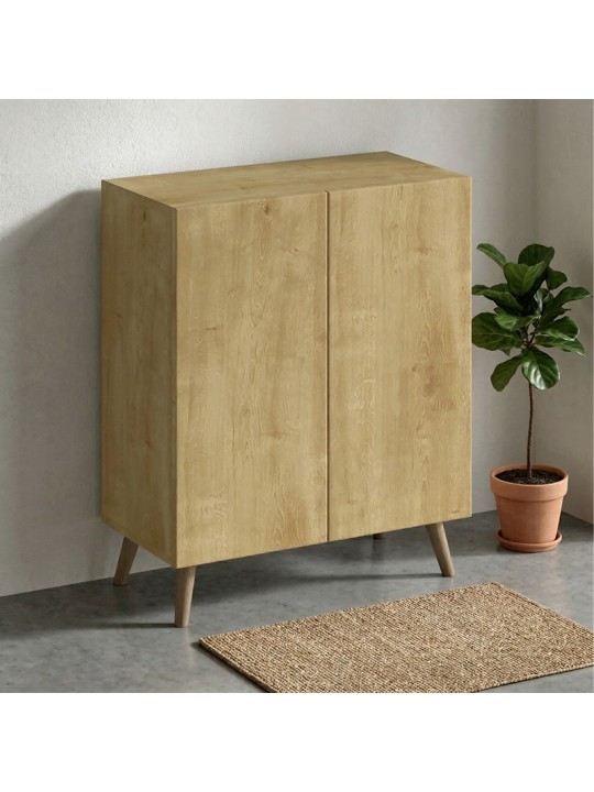 Παπουτσοθήκη Luce Megapap χρώμα sapphire oak 70x35x85εκ.