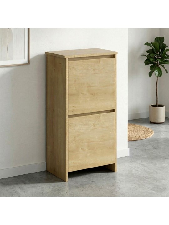 Παπουτσοθήκη Port Megapap χρώμα sapphire oak 48x31x92εκ.