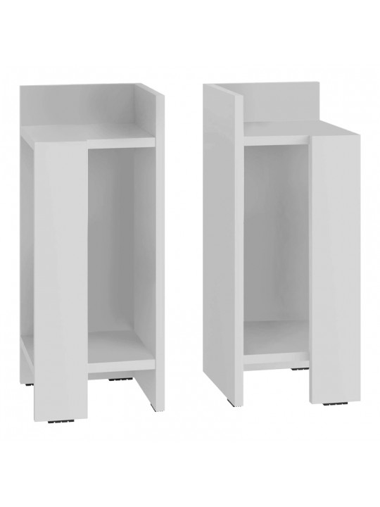 Κομοδίνο Elos Megapap σετ 2 τεμαχίων χρώμα λευκό 25x27x60εκ.